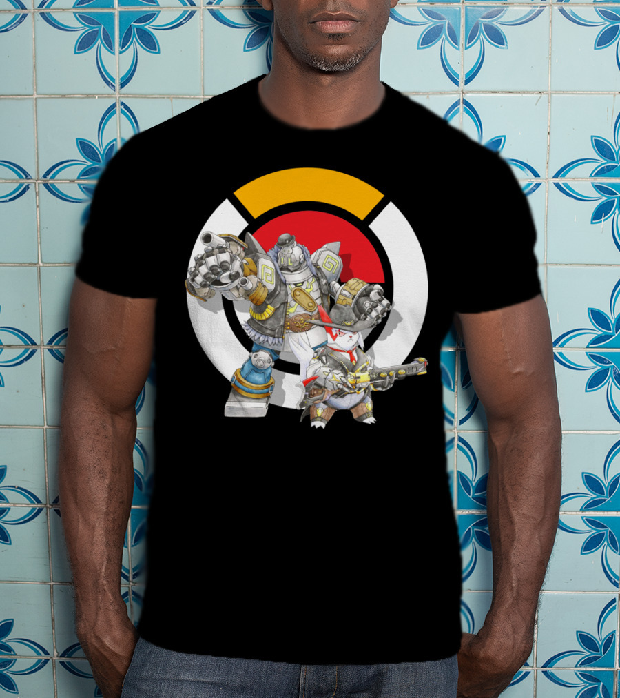 Pokemon X Overwatch Zangoose Torbjorn Mecha T-Shirt