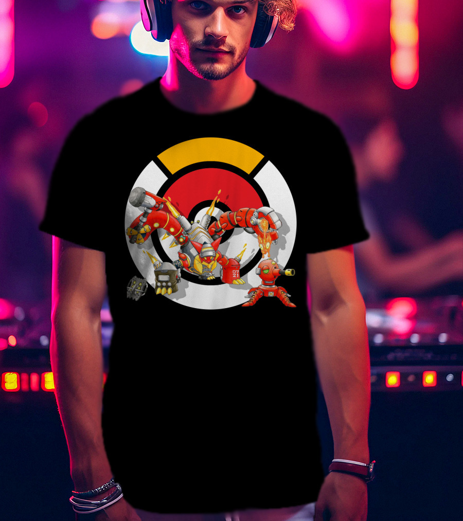 Pokemon X Overwatch Volcanion Torbjorn Mashup T-Shirt