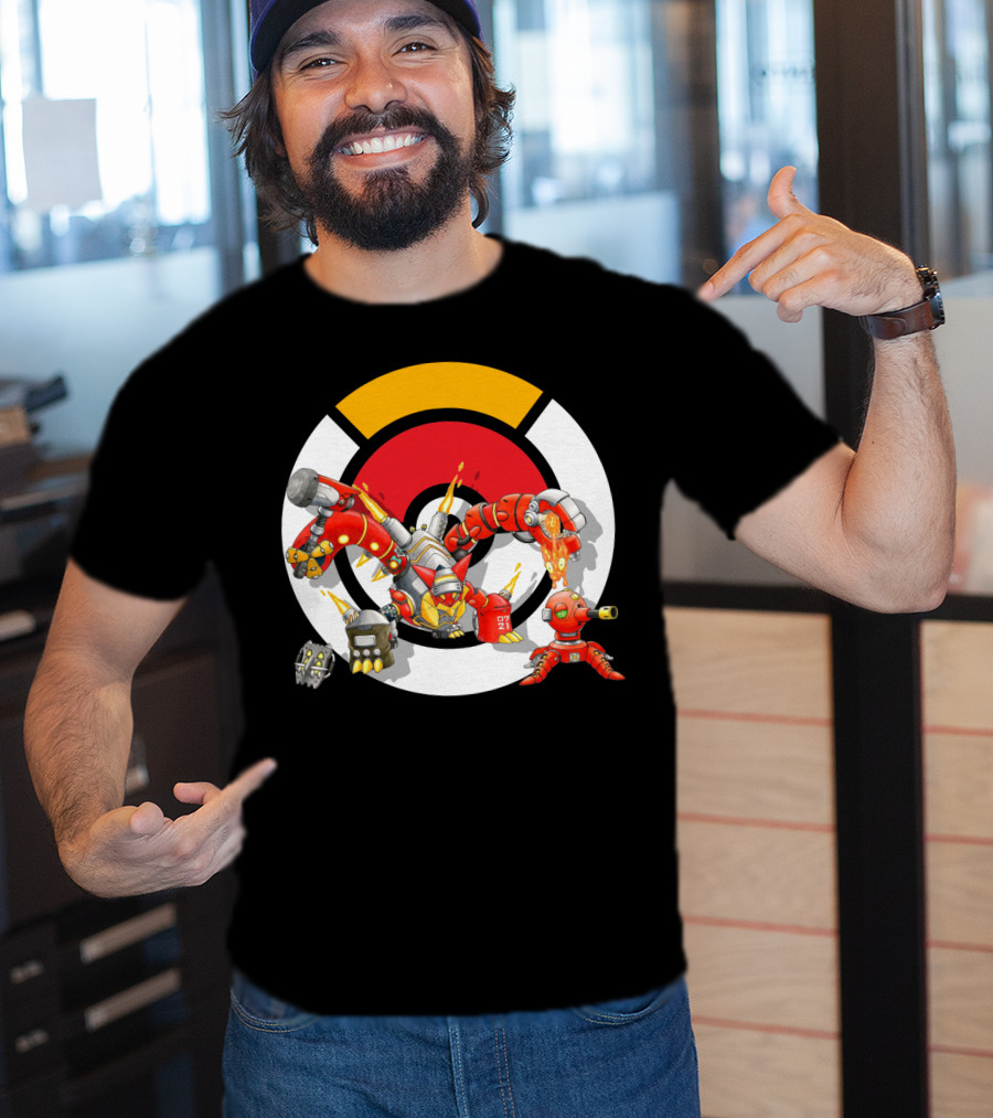 Pokemon X Overwatch Volcanion Torbjorn Mashup T-Shirt
