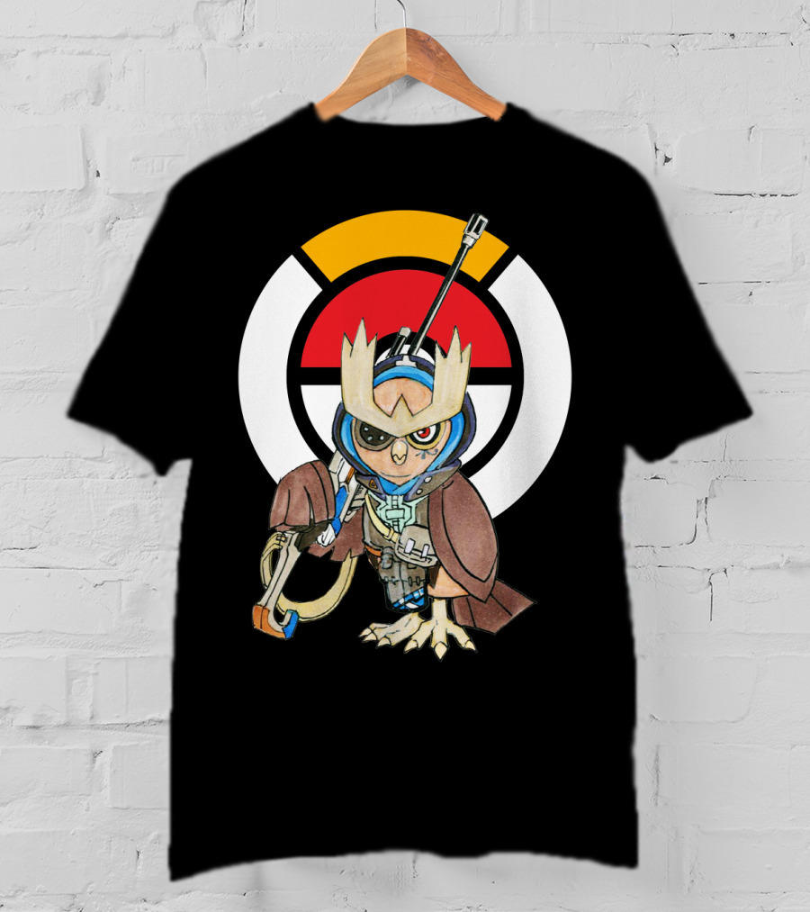 POKEMON X OVERWATCH 36 NOCTOWL X ANA T-Shirt