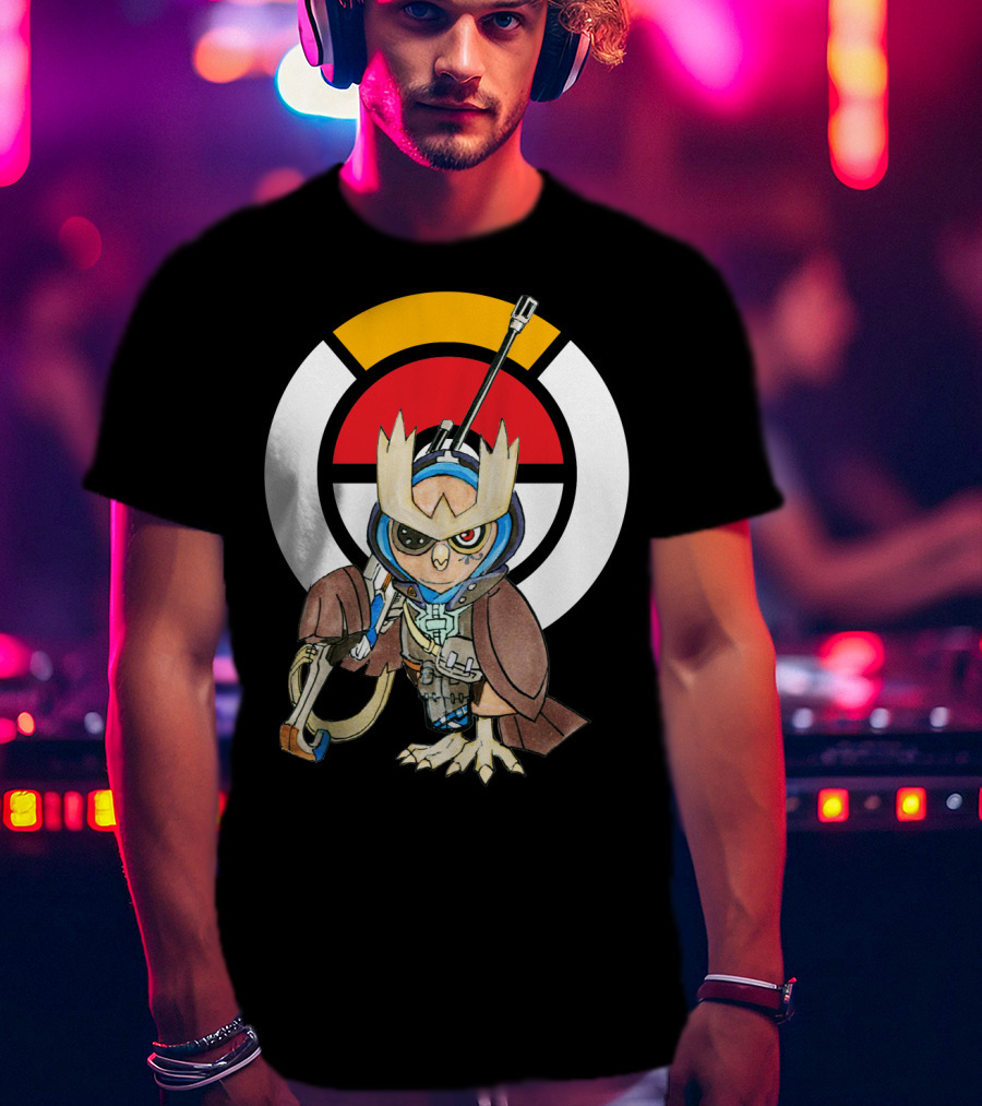 POKEMON X OVERWATCH 36 NOCTOWL X ANA T-Shirt