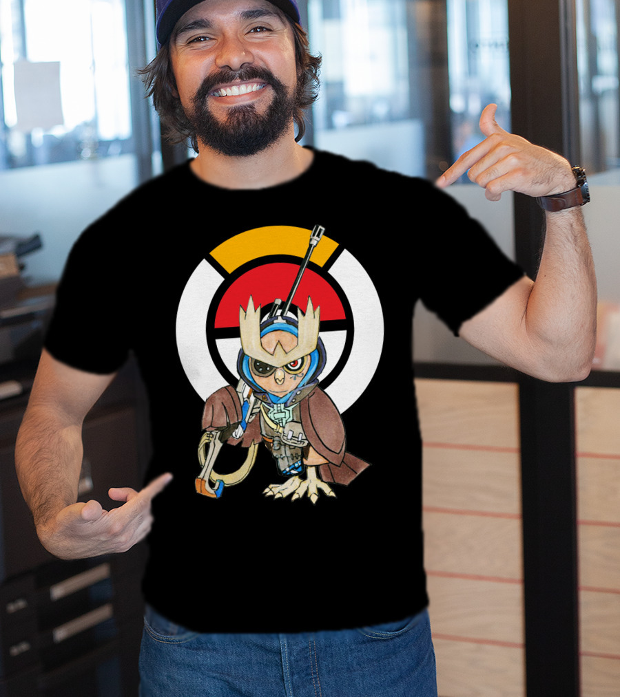 POKEMON X OVERWATCH 36 NOCTOWL X ANA T-Shirt