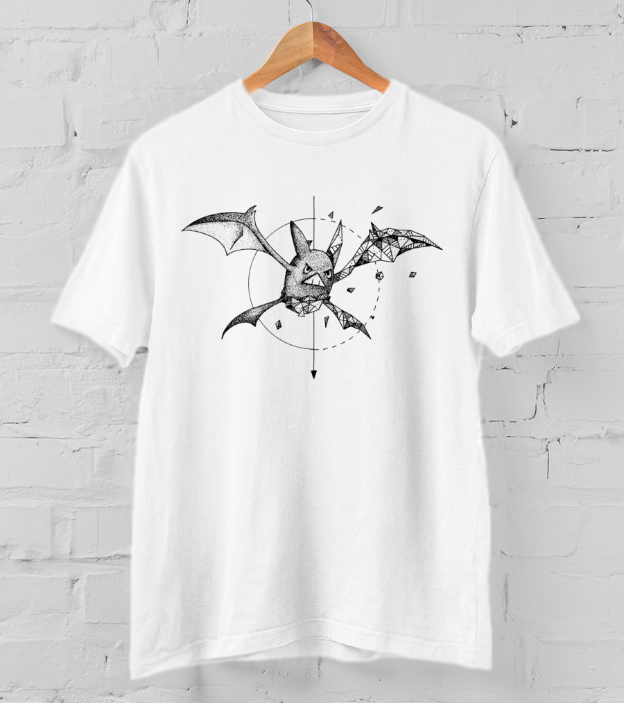 Geometric Pokemon Crobat Sphere T-Shirt