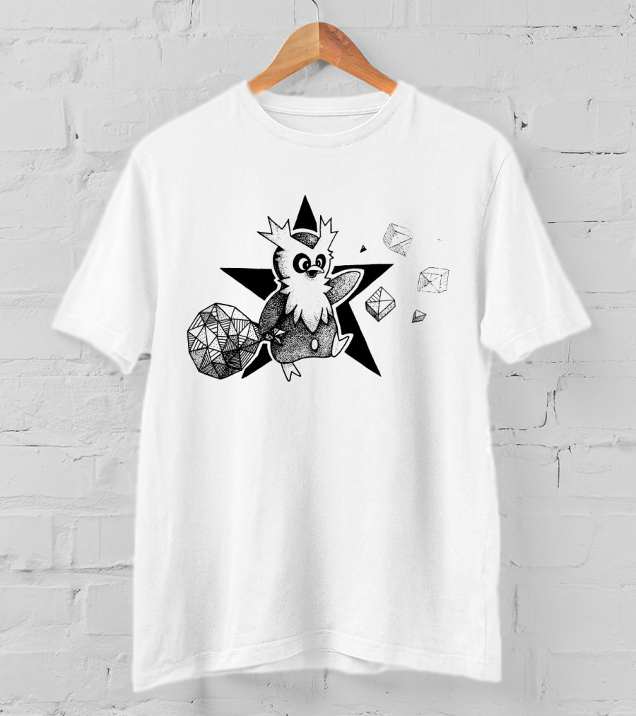 Geometric Delibird Star And Shapes Pokémon T-Shirt