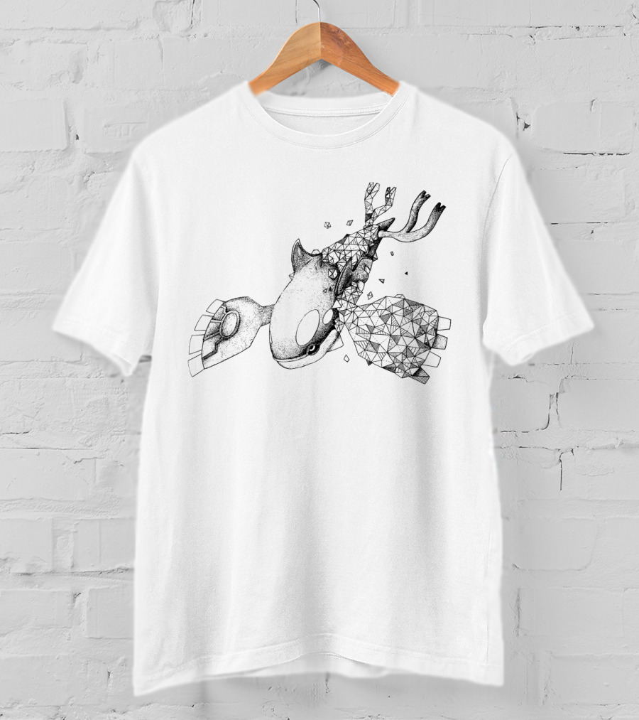 Kyogre Geometric Polygonal Fusion T-Shirt