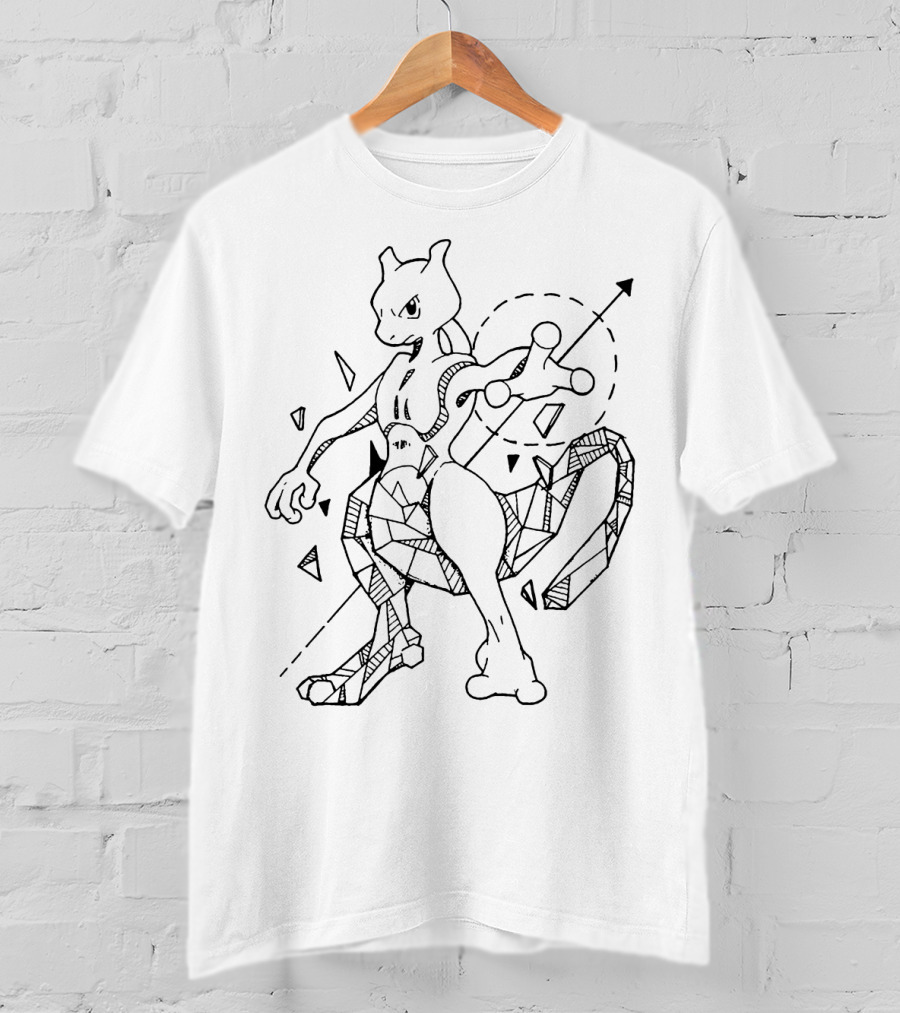 GEOMETRIC MEWTWO POKEMON T-Shirt