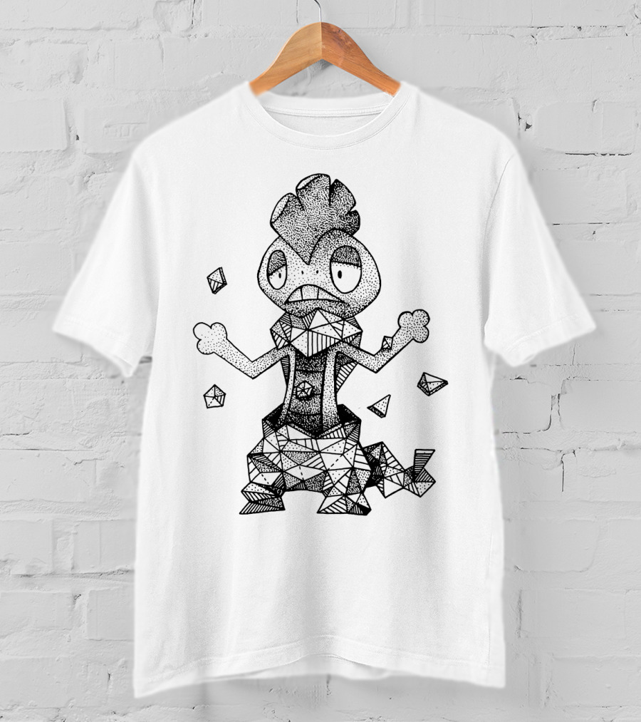 Geometric Scrafty Pokémon Dot T-Shirt