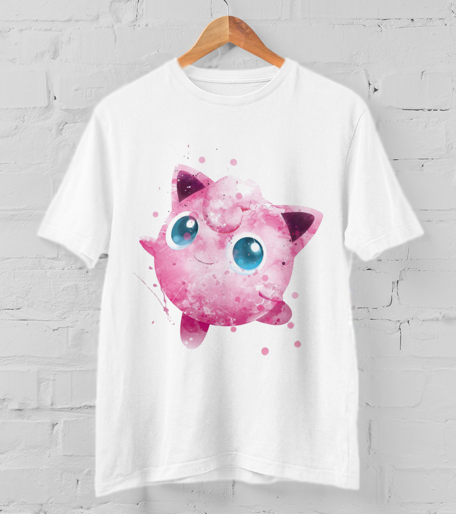 Watercolor Jigglypuff Pokemon Poke T-Shirt