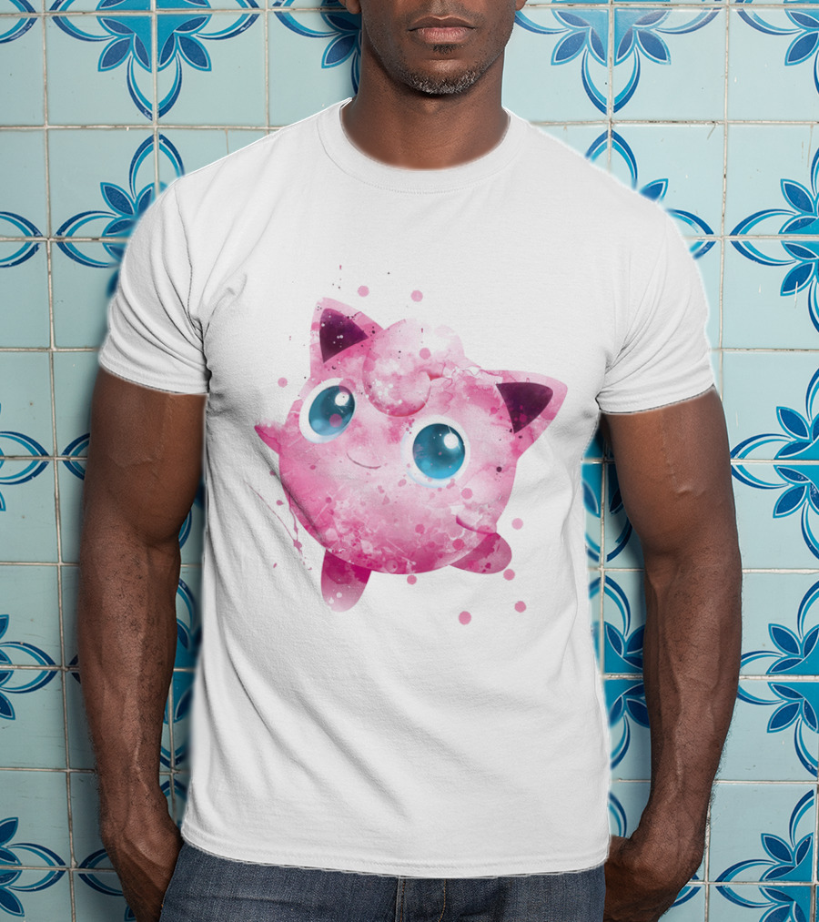 Watercolor Jigglypuff Pokemon Poke T-Shirt