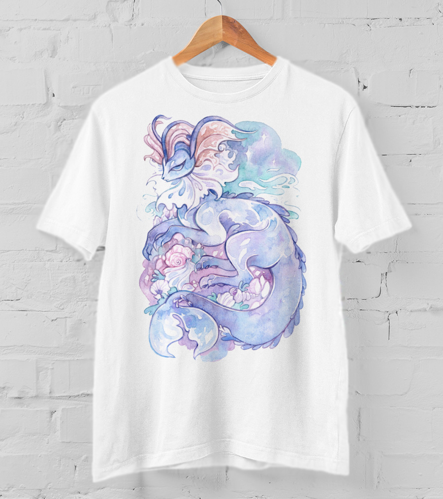 Watercolor Pokemon Vaporeon Pastel Dreamy T-Shirt