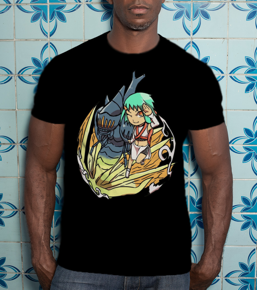 Princess Nausicaä Chibi And Ohmu Companion T-Shirt