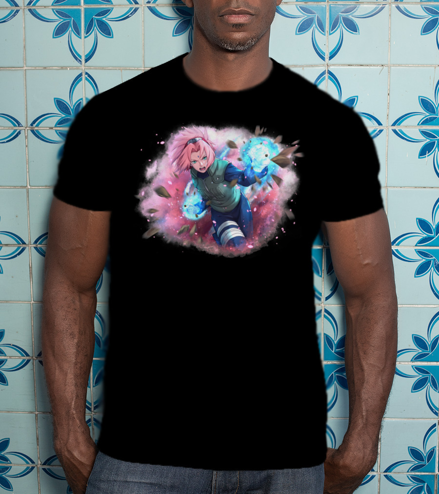 Haruno Sakura Ninja Magic Power Burst T-Shirt