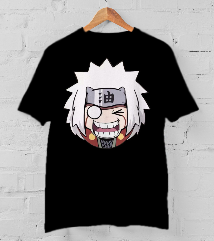 Jiraiya Chibi Cute Anime Character Face T-Shirt