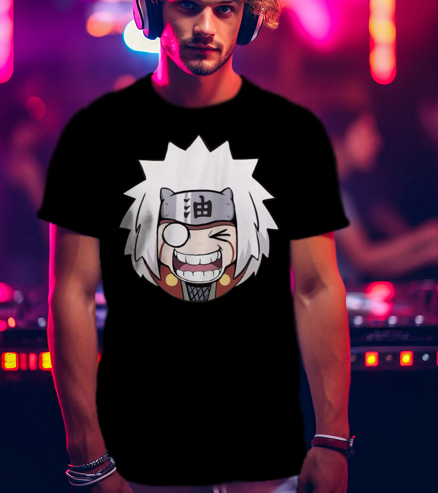 Jiraiya Chibi Cute Anime Character Face T-Shirt