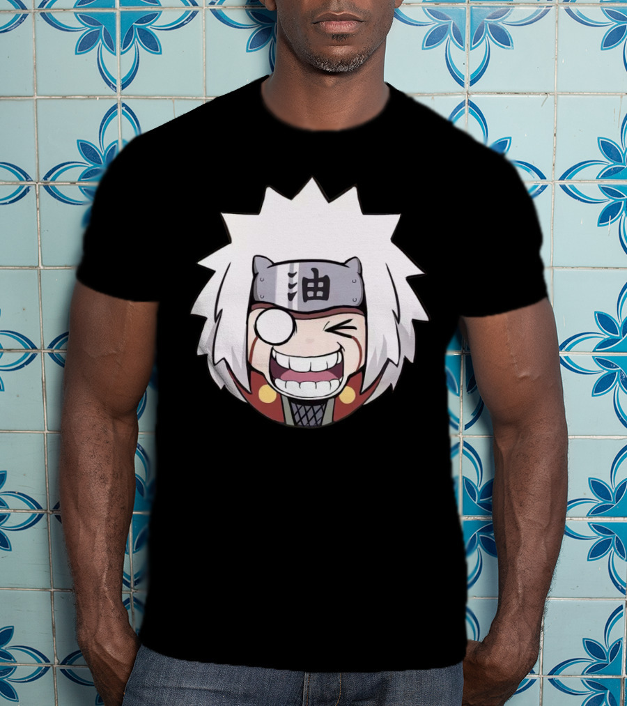 Jiraiya Chibi Cute Anime Character Face T-Shirt