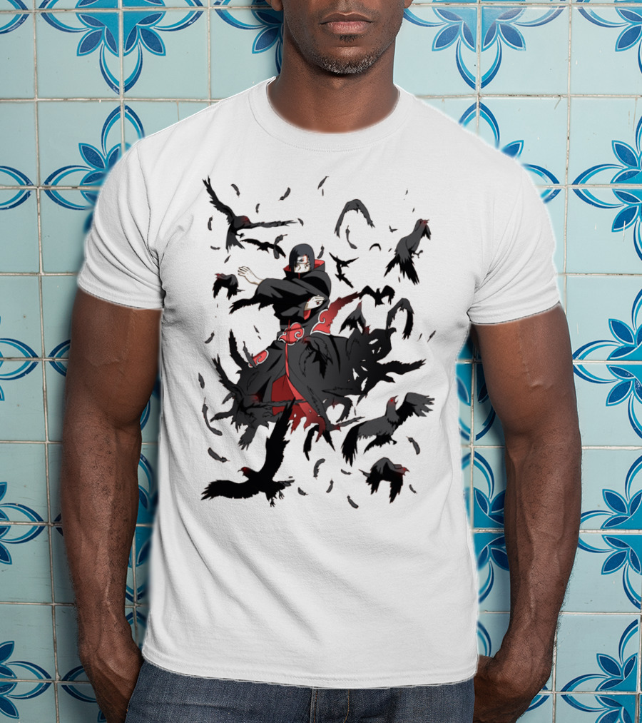 Itachi Jutsu Uchiha Crows Sharingan Manga Anime Clan T-Shirt