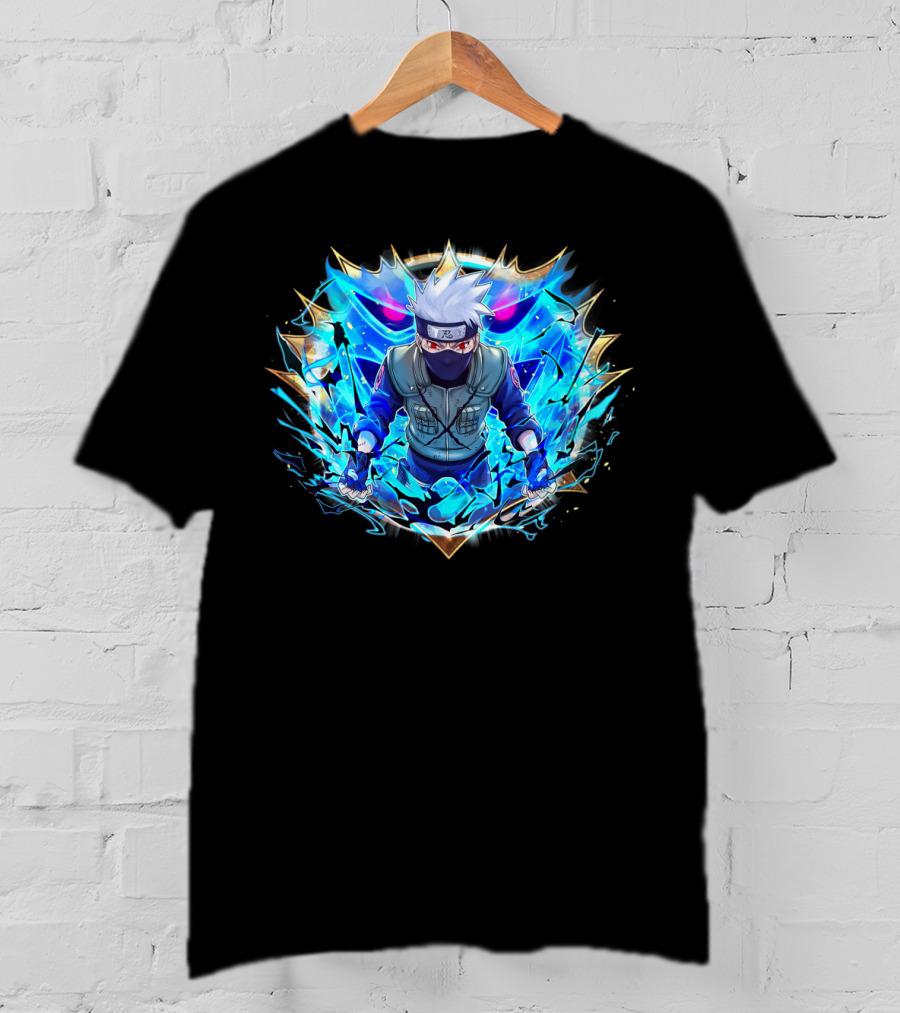Kakashi Susanoo Blue Lightning Armor T-Shirt