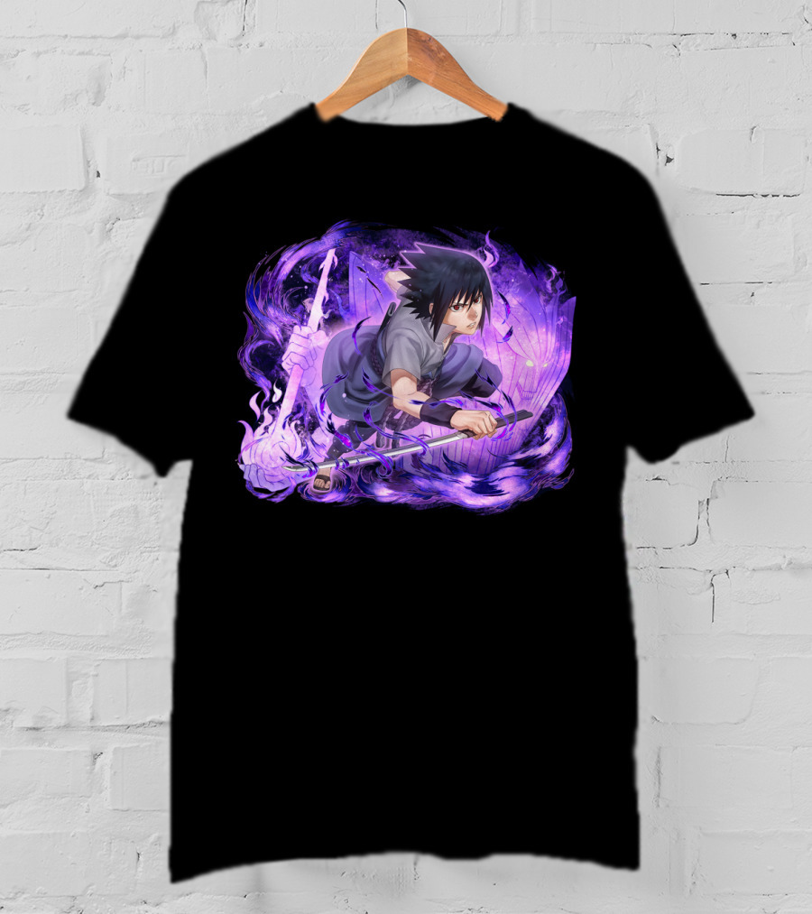 Sasuke Uchiha Purple Chakra Sword T-Shirt
