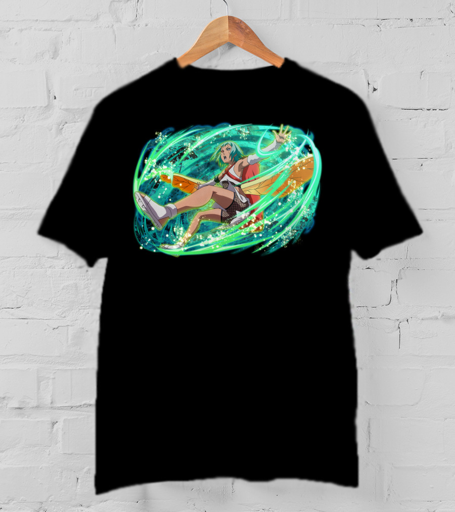 Fu Dynamically Captivating Anime Action Energy Burst T-Shirt