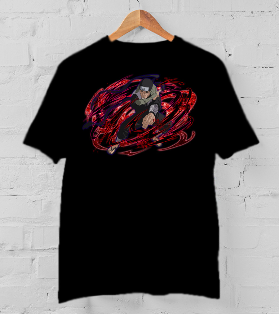 Hiruzen Sarutobi Dynamic Action Pose Anime Series T-Shirt