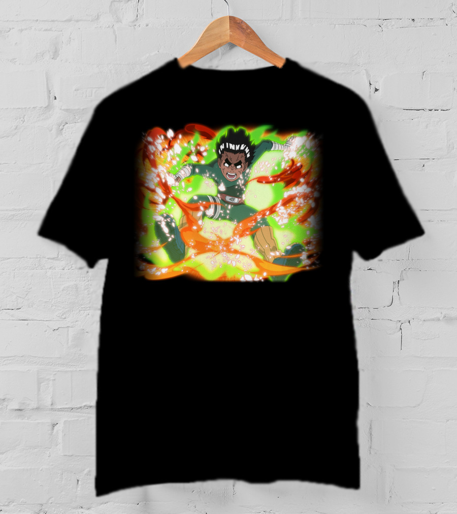 Rock Lee Eight Gates Anime Power Burst Transformation T-Shirt