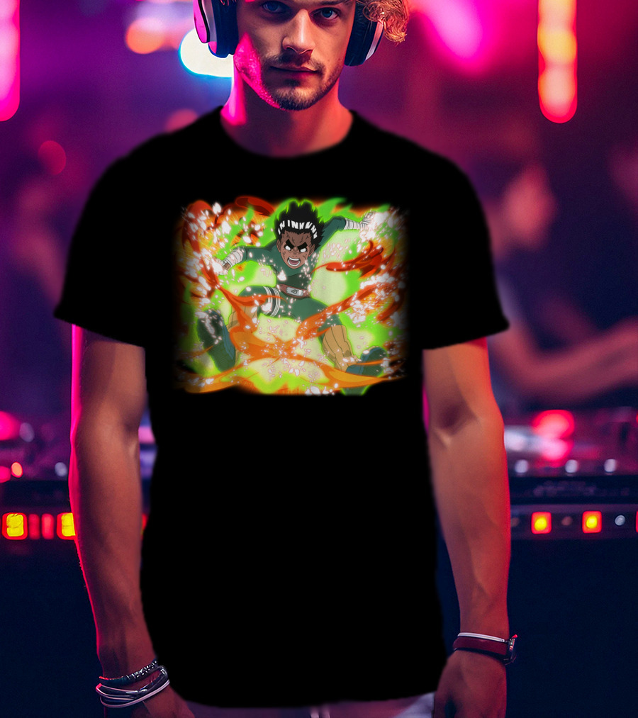 Rock Lee Eight Gates Anime Power Burst Transformation T-Shirt