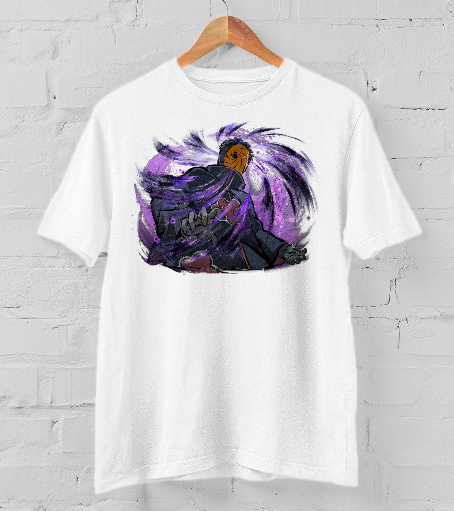 Obito Uchiha Purple Swirl Anime Character T-Shirt
