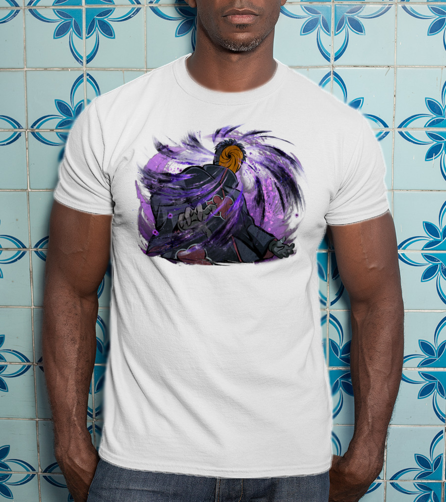 Obito Uchiha Purple Swirl Anime Character T-Shirt