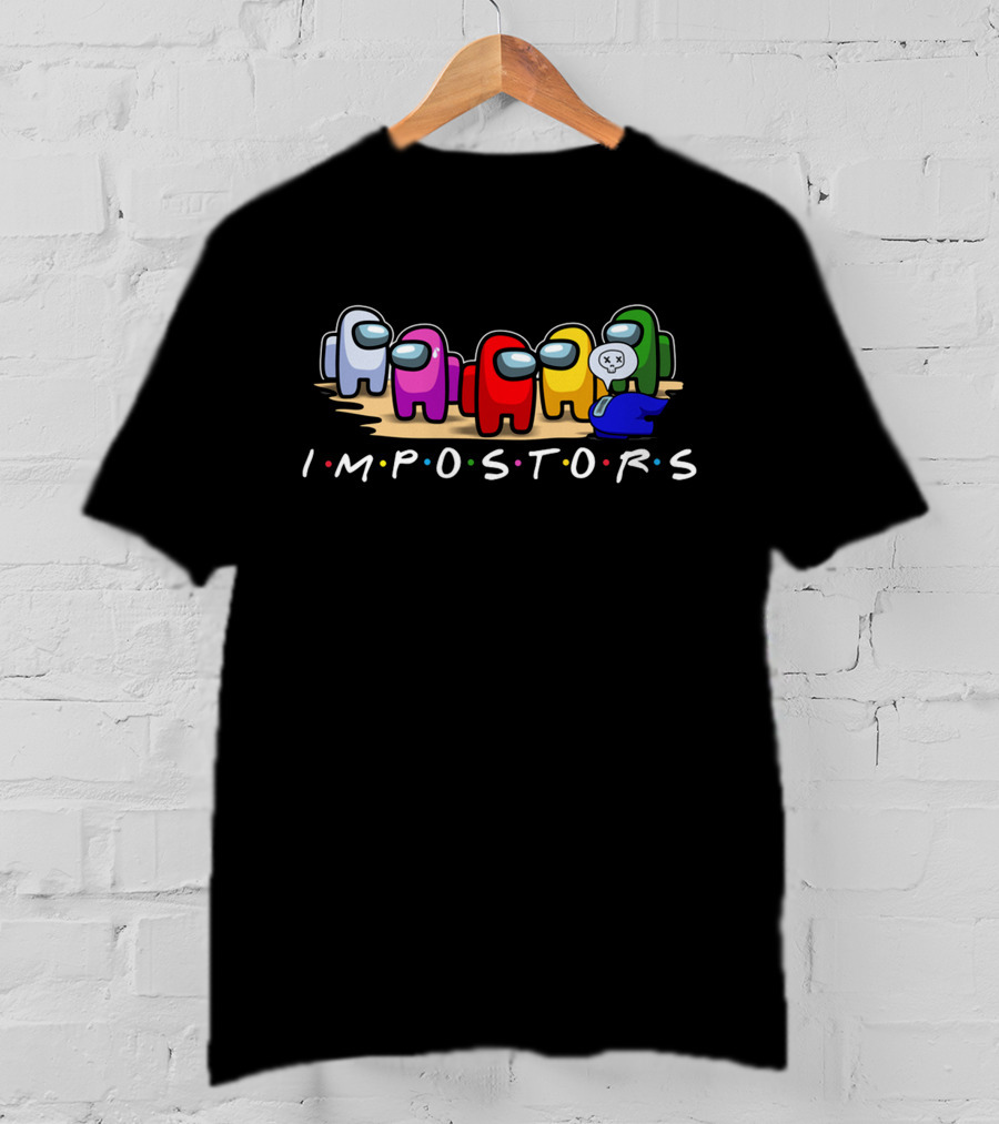 Impostors Among Us Friends Mashup Crew T-Shirt