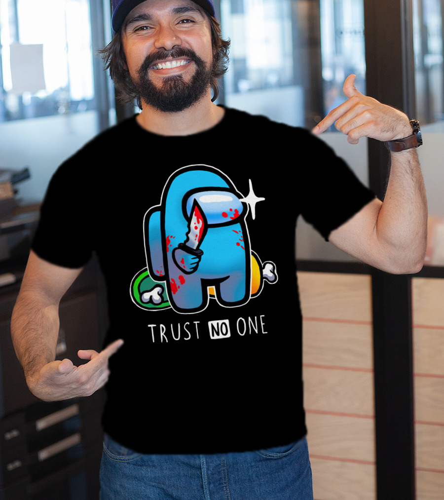 Trust No One Among Us Impostor With Knife T-Shirt