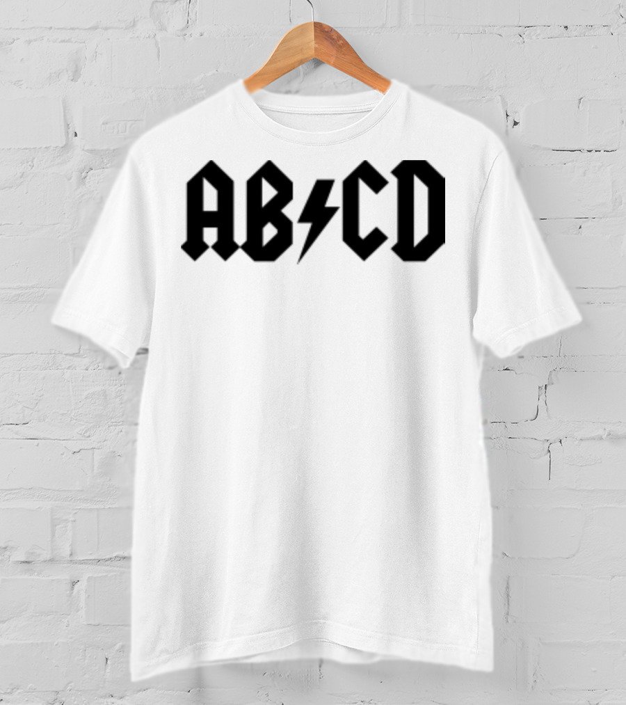 ABCD Lightning Bolt Back To School Alphabet T-Shirt