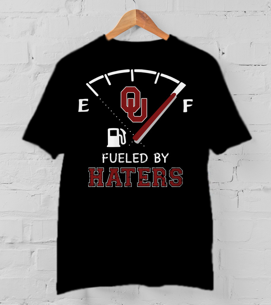 Ou Fueled By Haters Fuel Gauge T-Shirt