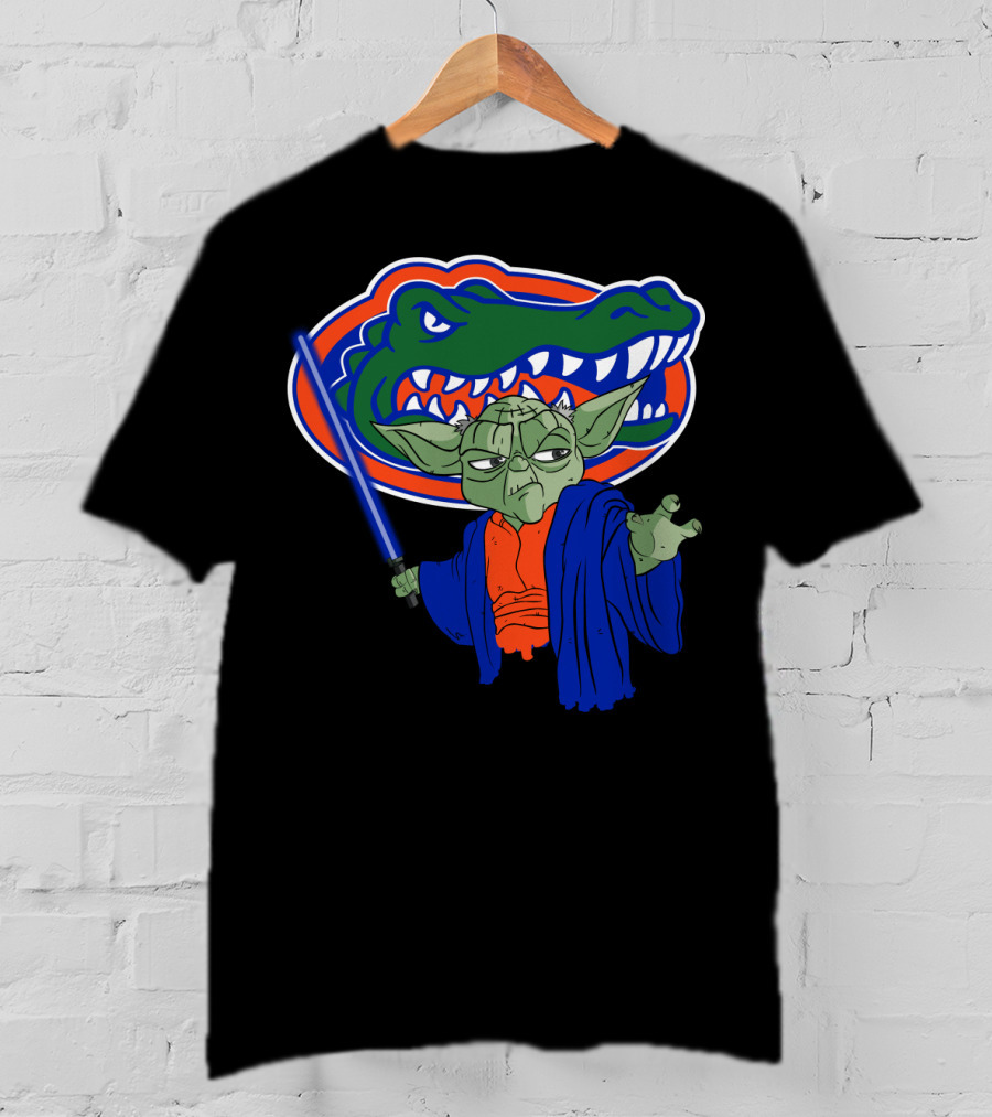 Gators Yoda Lightsaber Florida Alligator Icon Mashup T-Shirt