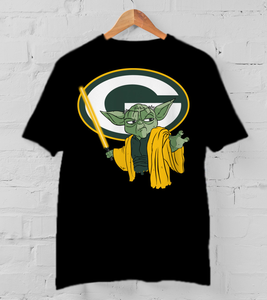 Packers Yoda Green Bay Football Star Wars Mashup T-Shirt