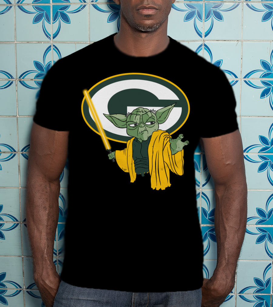 Packers Yoda Green Bay Football Star Wars Mashup T-Shirt