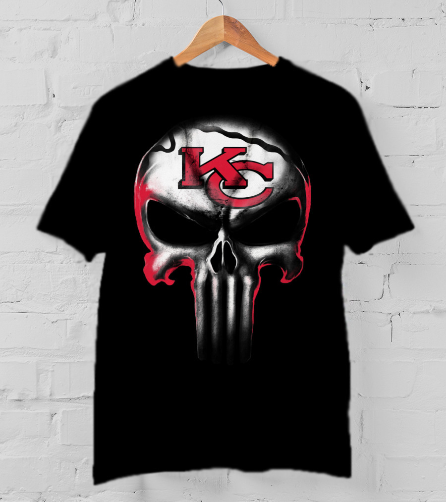 Kc Punisher Skull Chiefs T-Shirt