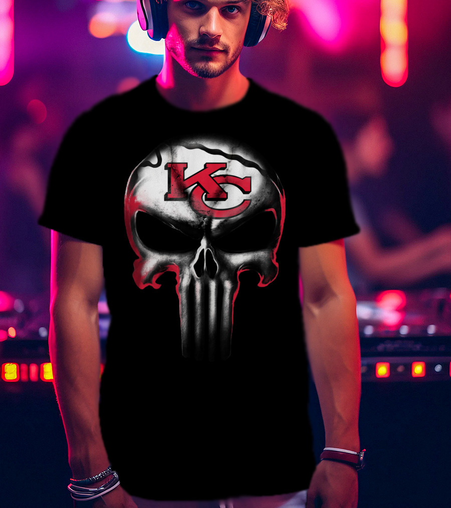 Kc Punisher Skull Chiefs T-Shirt