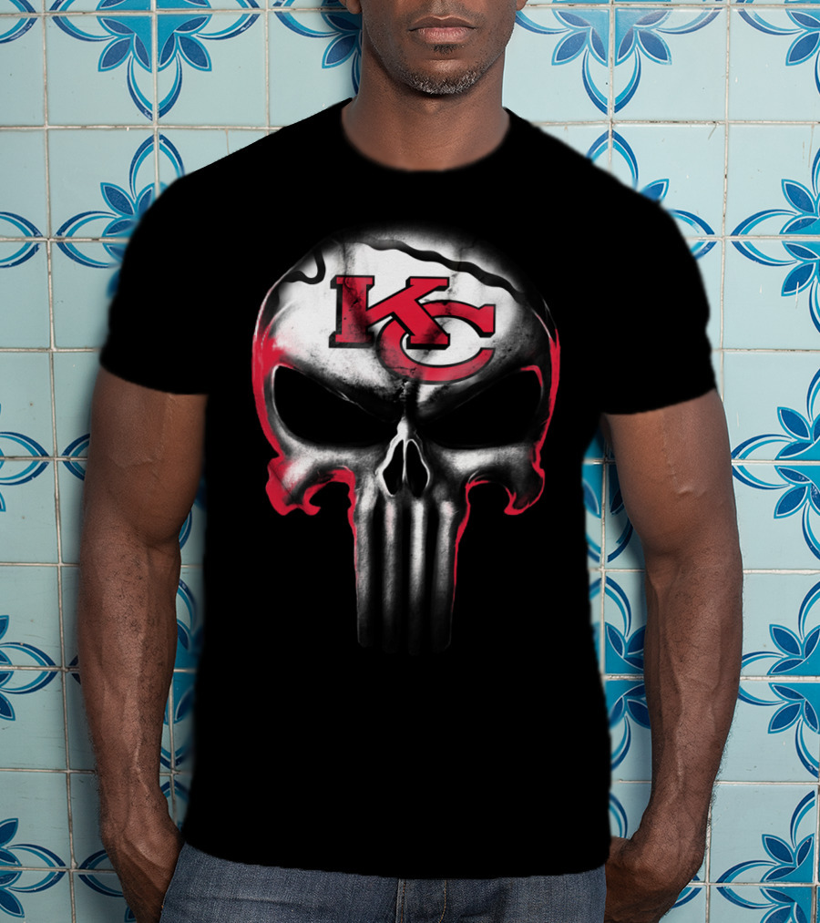 Kc Punisher Skull Chiefs T-Shirt