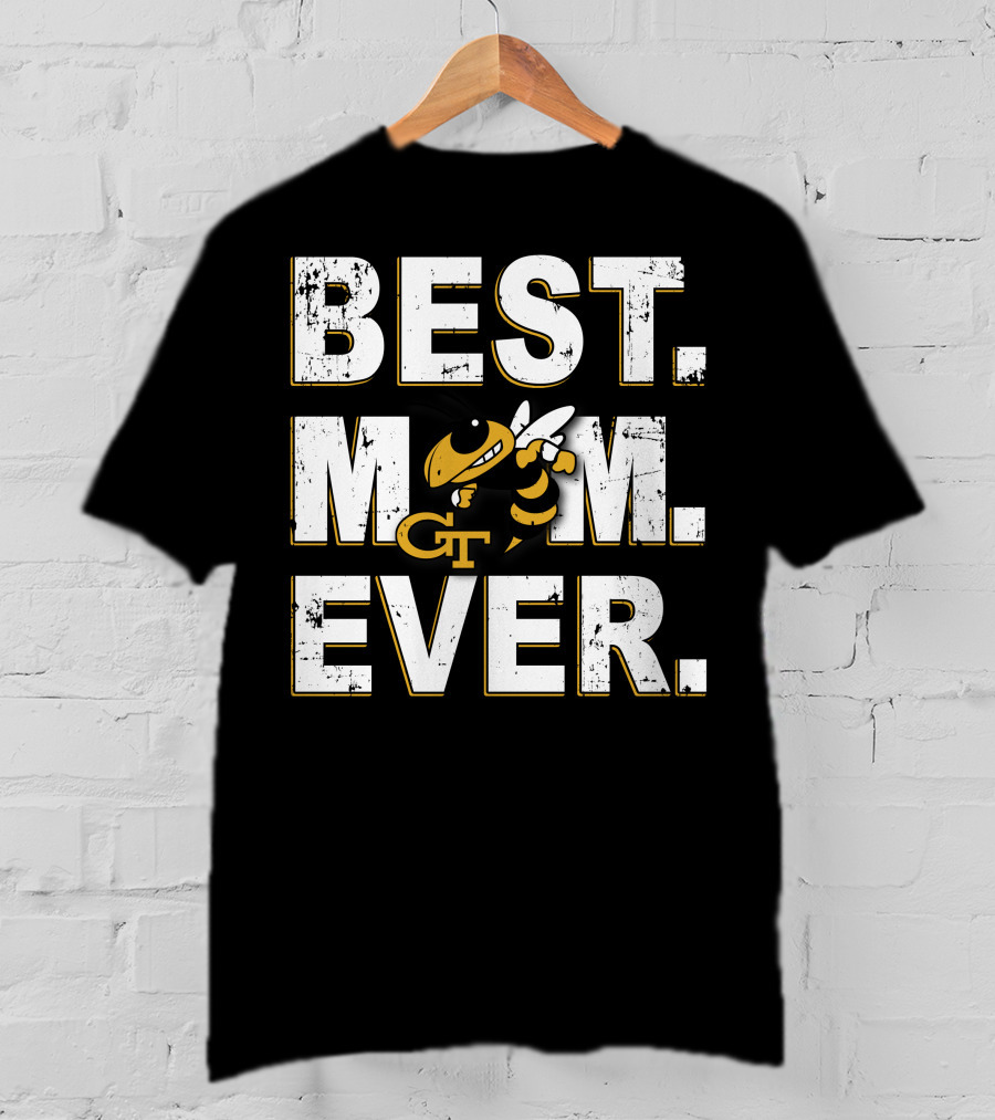 Best Mom Ever Georgia Tech Yellow Jackets Gt T-Shirt