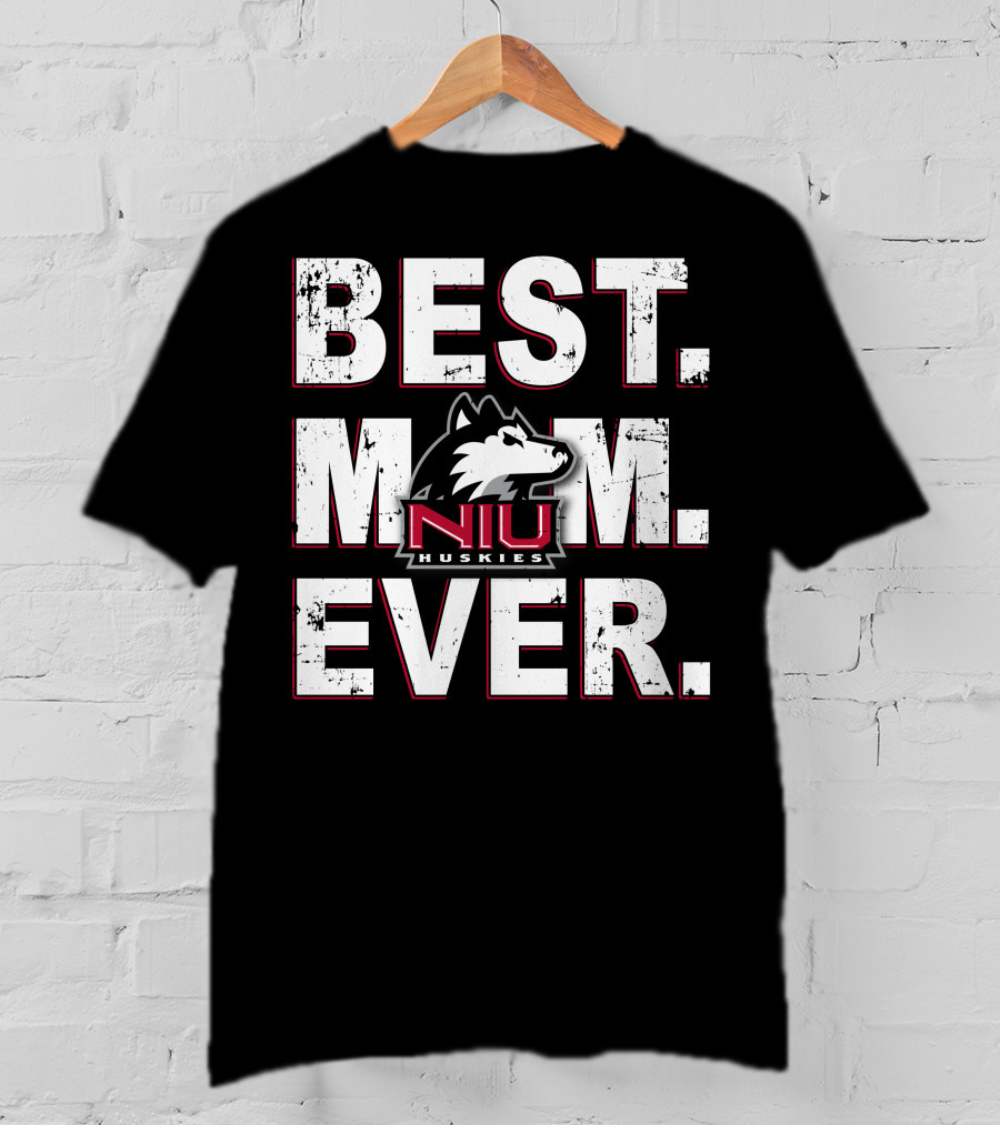 Best Mom Ever Niu Huskies T-Shirt