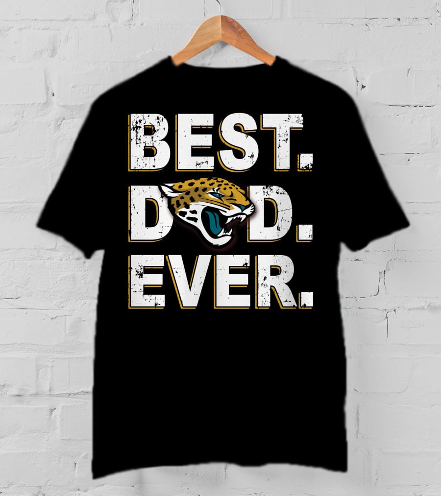 Best Dad Ever Jaguars Fan T-Shirt