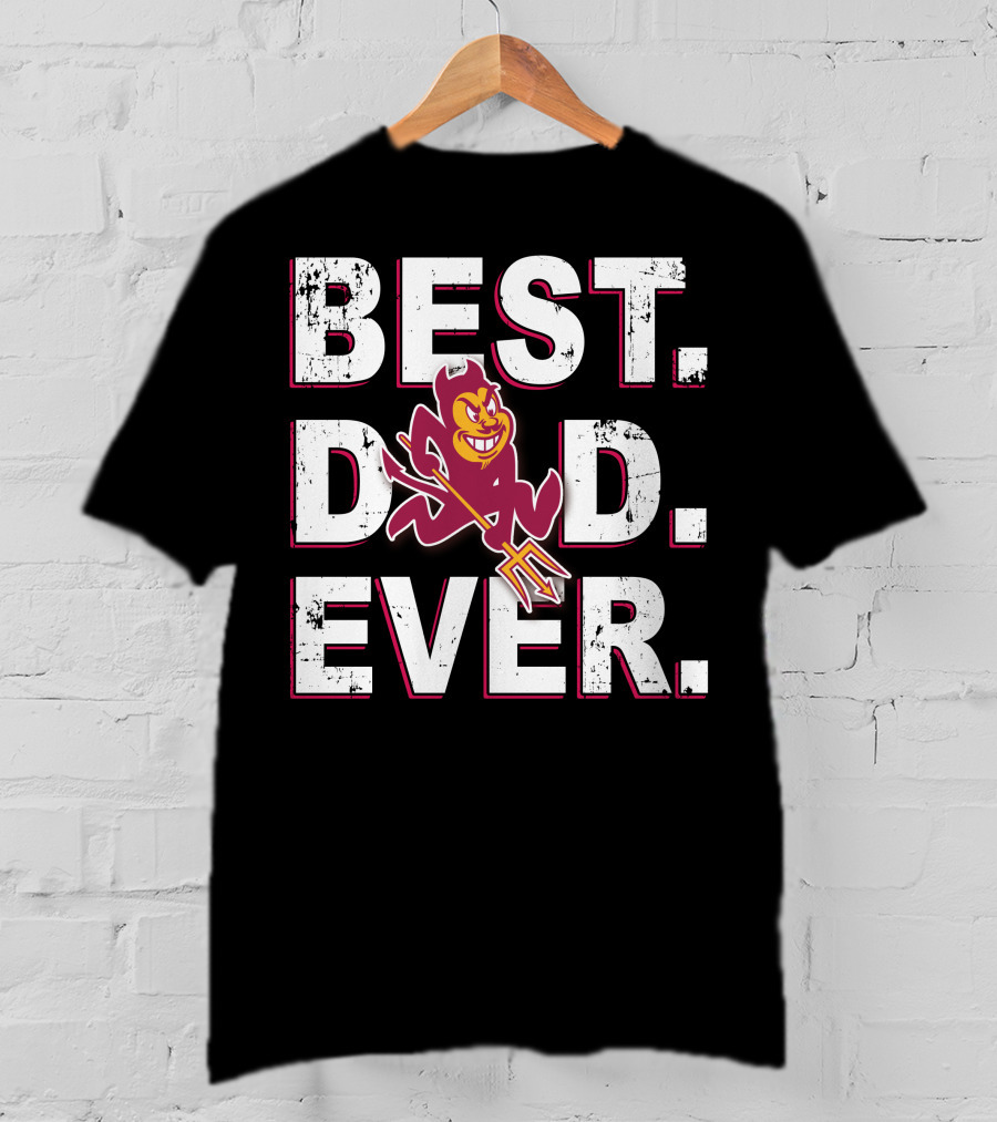 Best Dad Ever Asu Sparky Sun Devil T-Shirt