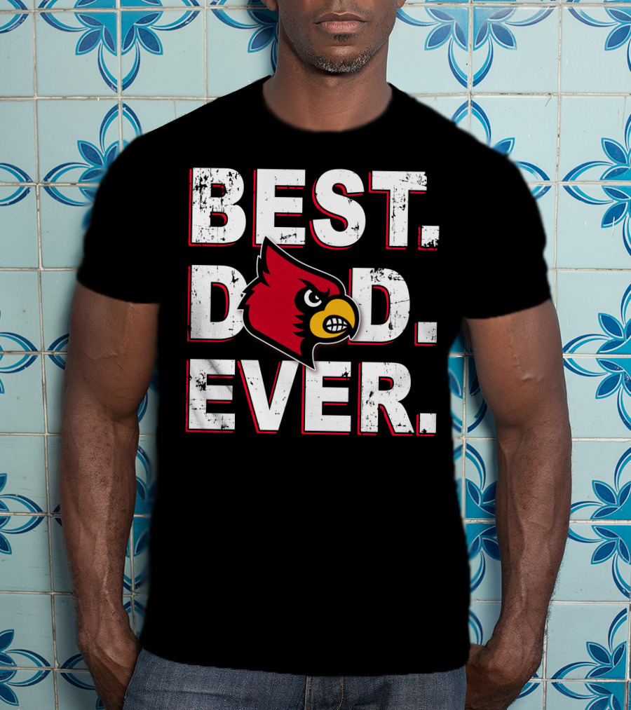 Best Dad Ever Cardinal Bird T-Shirt