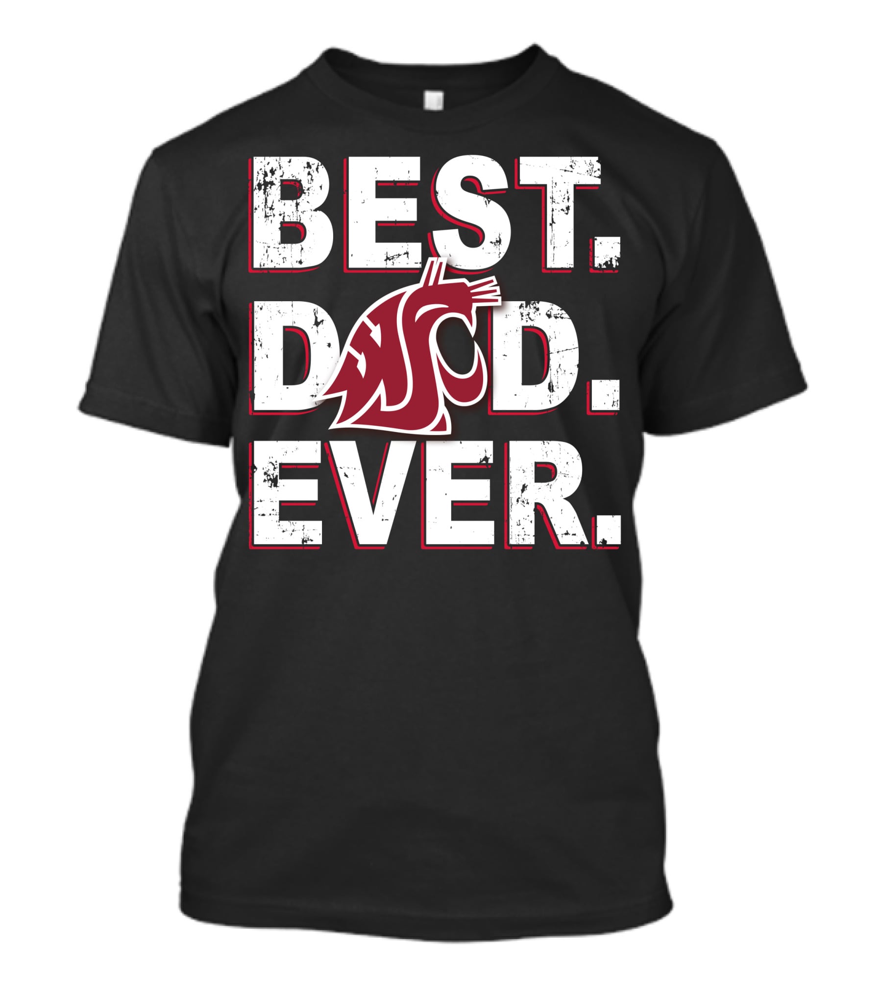 Best Dad Ever Washington State University T-Shirt