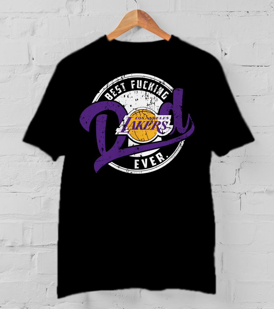 Best Dad Ever Los Angeles Lakers T-Shirt