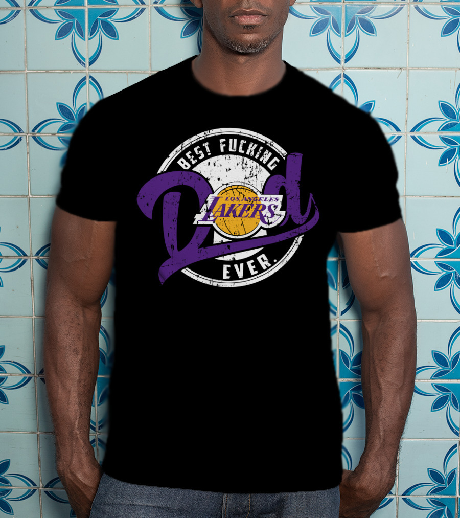 Best Dad Ever Los Angeles Lakers T-Shirt