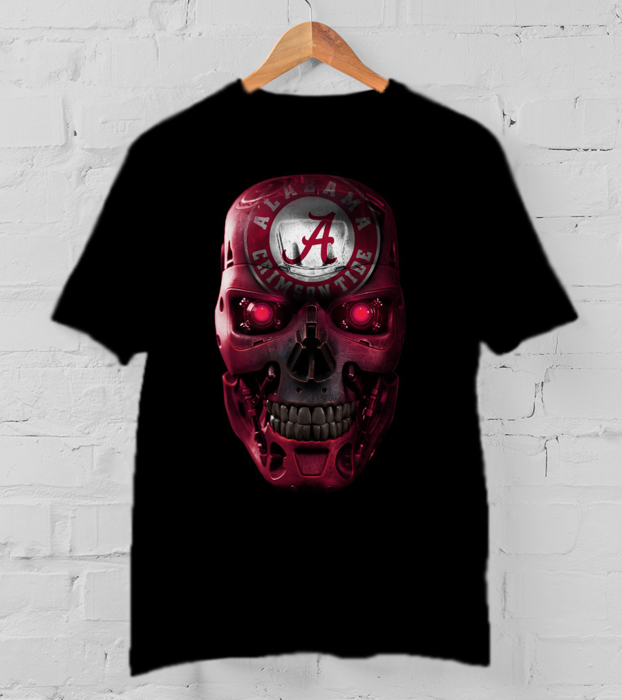 Alabama Crimson Tide Skull T-Shirt