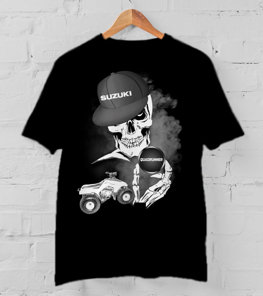 Suzuki Quadrunner LT 160 Skull Smoke T-Shirt