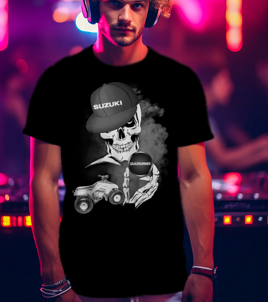 Suzuki Quadrunner LT 160 Skull Smoke T-Shirt