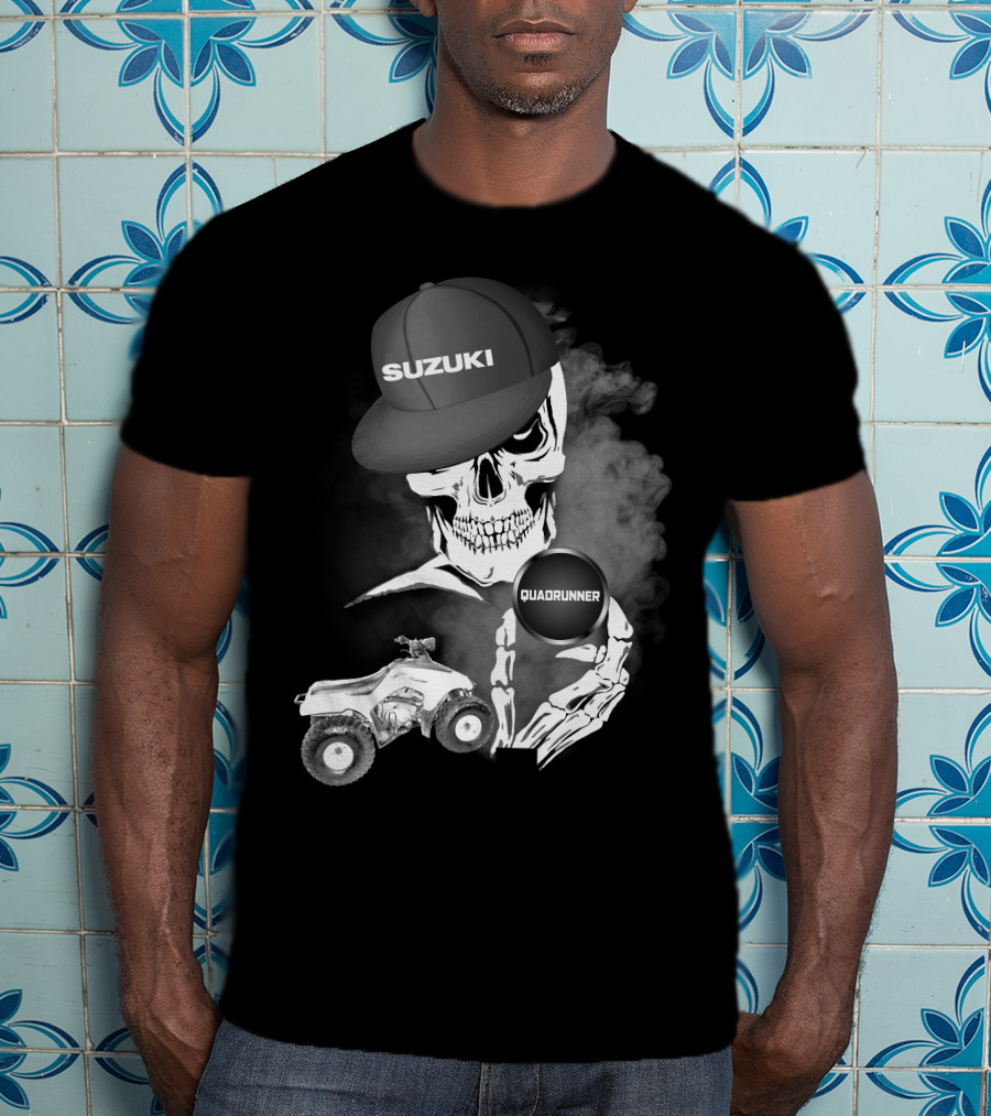Suzuki Quadrunner LT 160 Skull Smoke T-Shirt